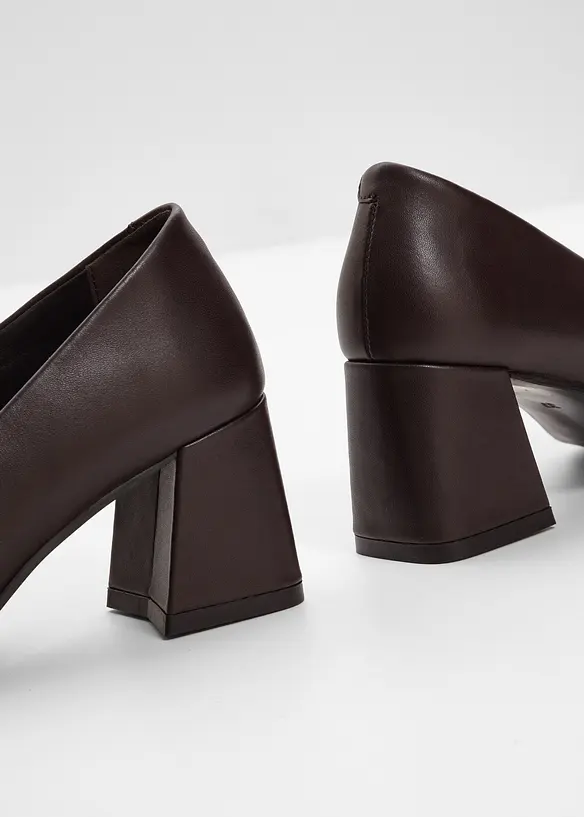 Pumps van leer, bonprix