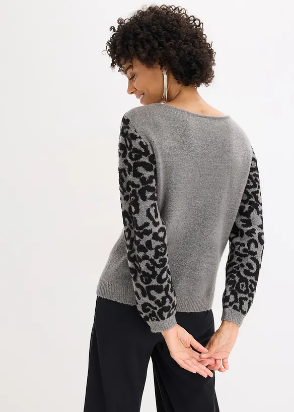 Trui met luipaardpatroon, bonprix