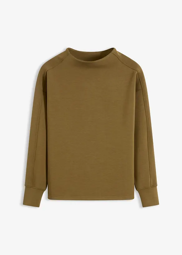 Oversized sweater van zachte scuba, bonprix