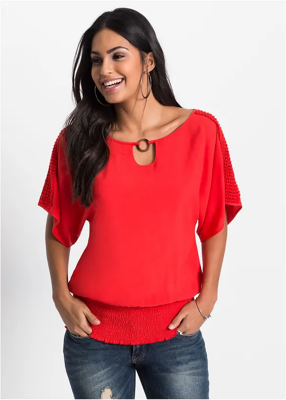 Blouse van viscose, bonprix