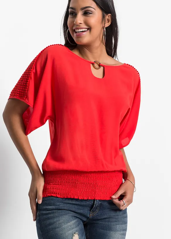 Blouse van viscose, bonprix