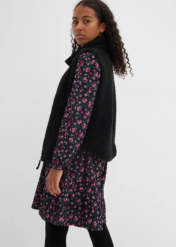 Jersey jurk van gestructureerde crinkle, bonprix