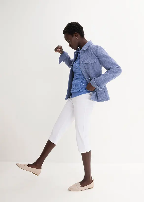 Stretch capri met elastische band, bonprix