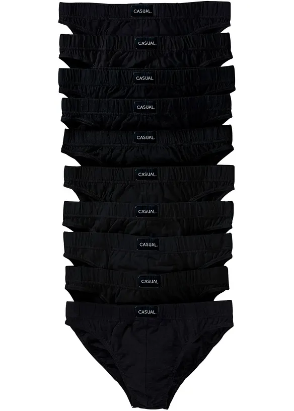 Slip met zacht katoen (set van 10), bonprix