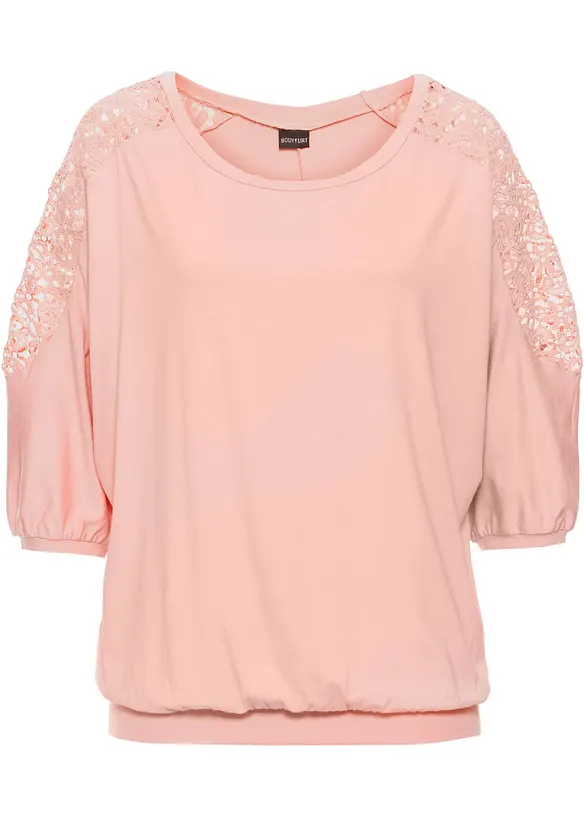 Oversized shirt in een viscosemix, bonprix