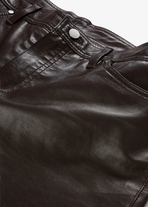 Leren broek van lamsnappa, bonprix