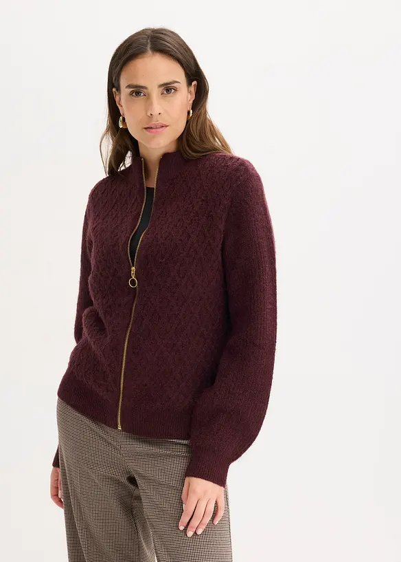 Vest met kabelpatroon, bonprix
