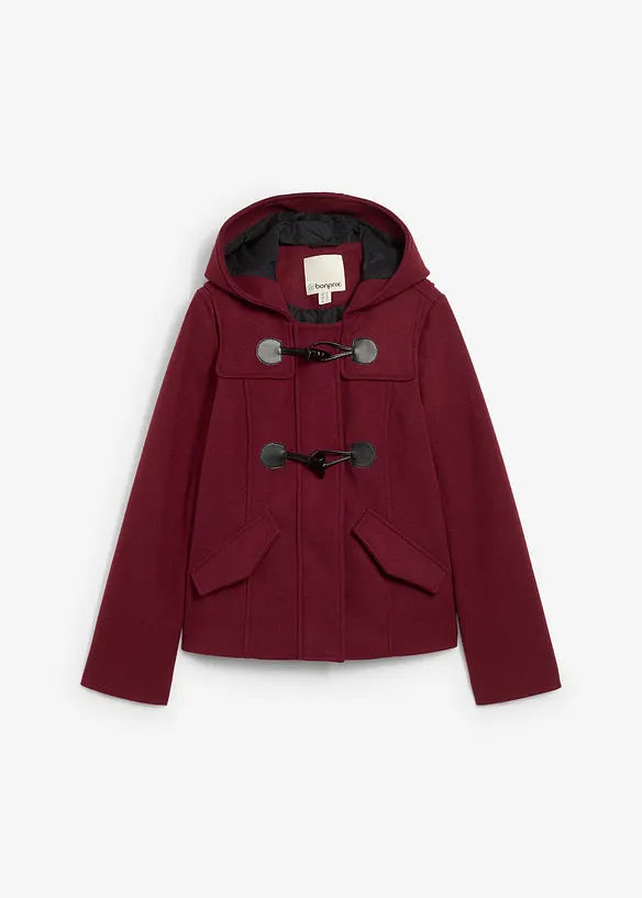 Houtje touwtje jas in wollen look, bonprix