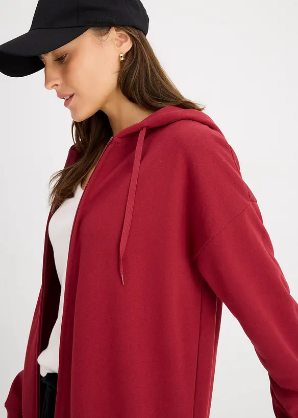Lang sweatvest, bonprix