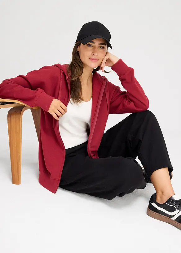 Lang sweatvest, bonprix
