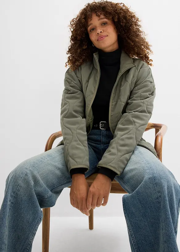 Gewatteerde oversized jas, bonprix