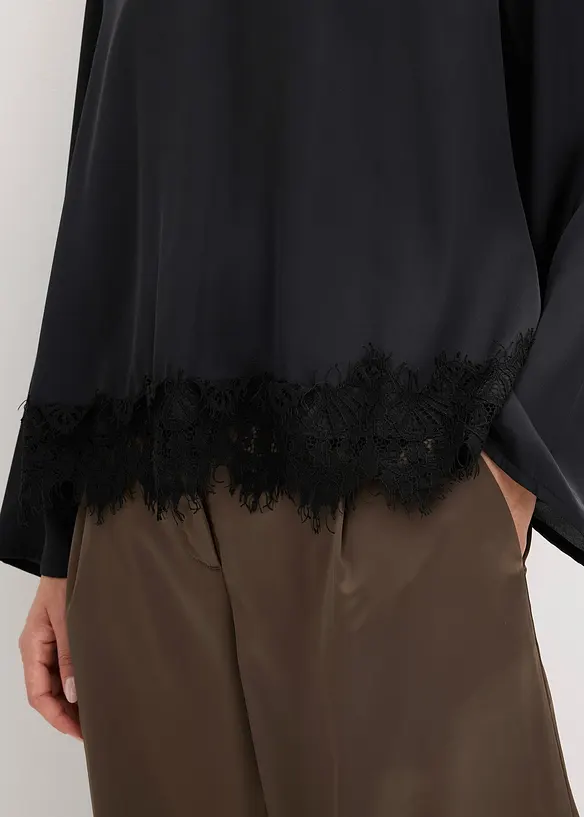 Blouse van soepel satijn, bonprix