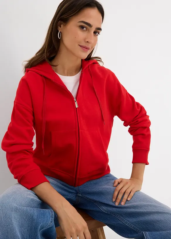 Sweatvest van zacht frotté, bonprix