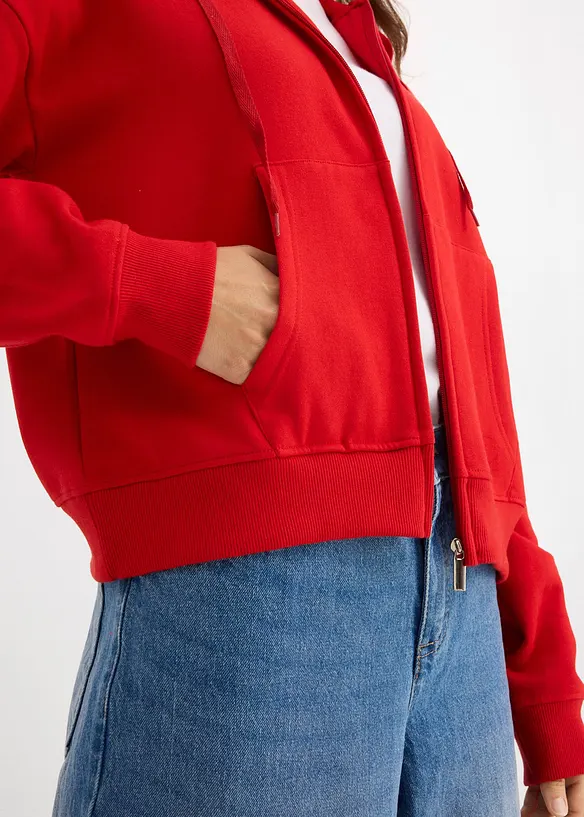 Sweatvest van zacht frotté, bonprix