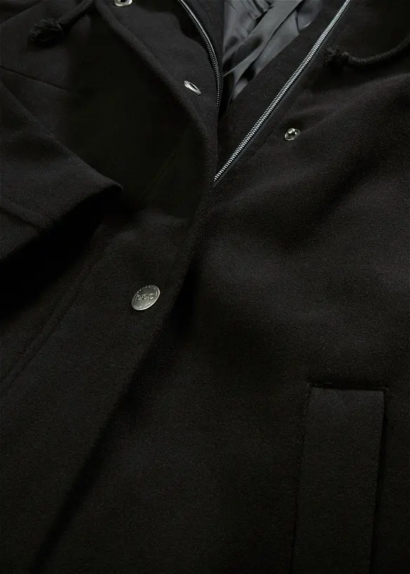Lange jas in wollen look, maxilengte, bonprix