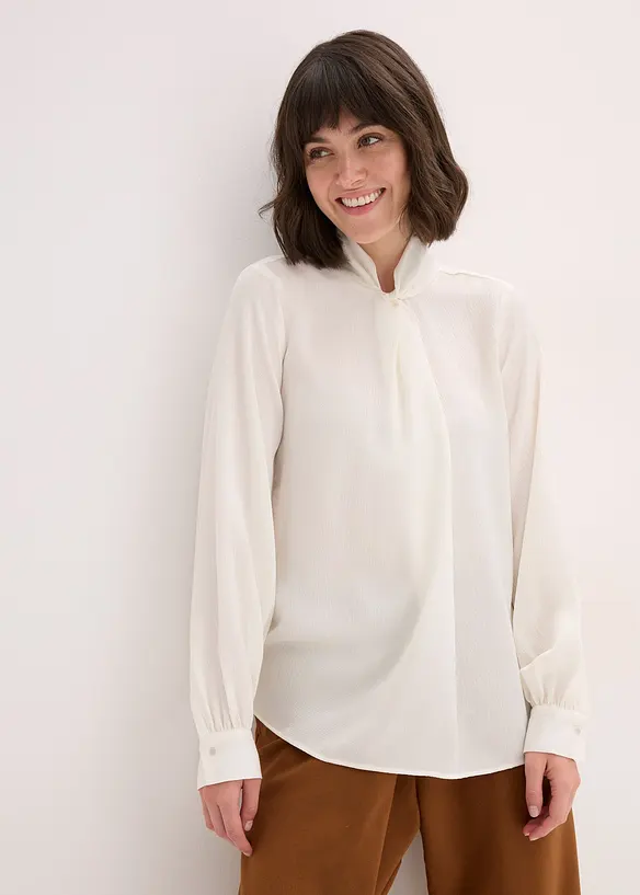 Blouse van soepelvallend satijn, bonprix