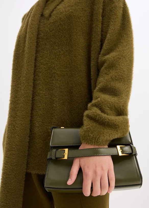 Oversized trui met sjaal, bonprix