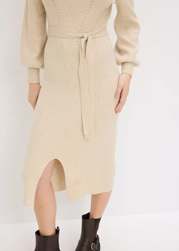 Gebreide jurk van soepele viscose, bonprix