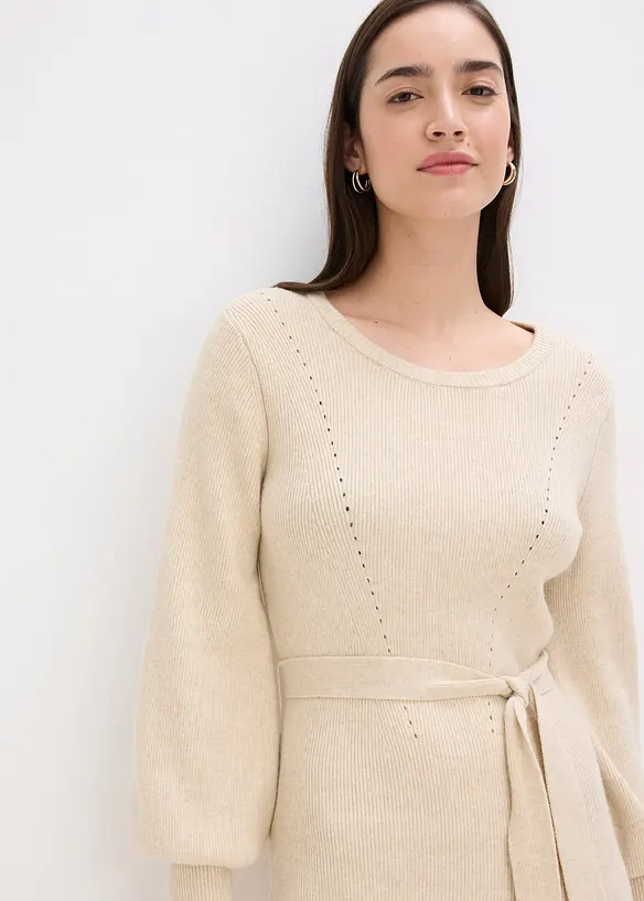 Gebreide jurk van soepele viscose, bonprix