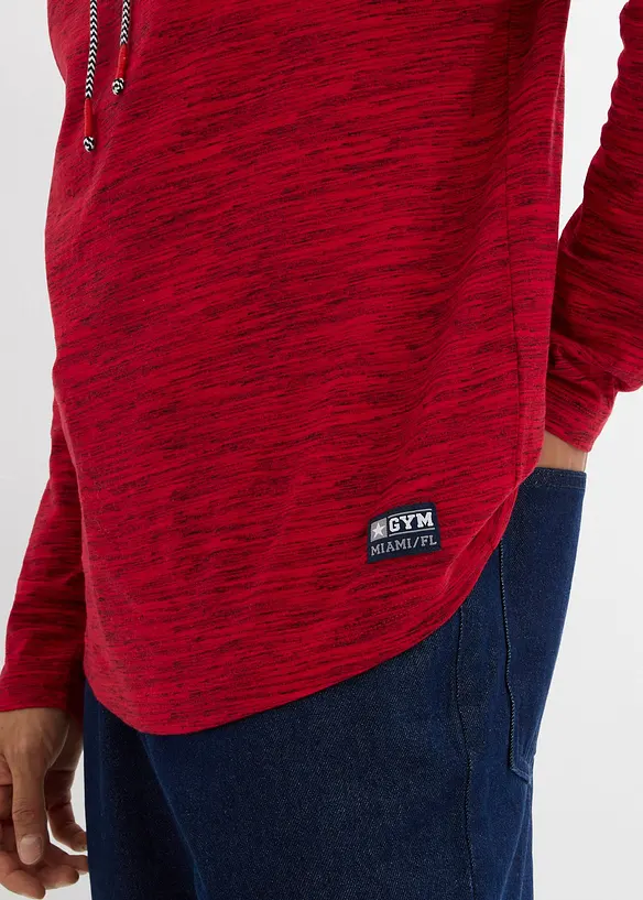 Longsleeve met sjaalkraag, bonprix