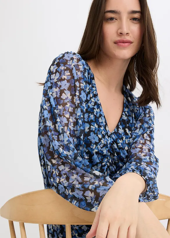 Midi jurk van mesh, bonprix