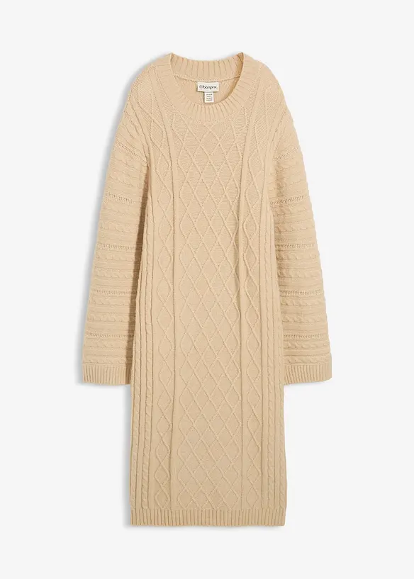 Gebreide midi jurk, bonprix