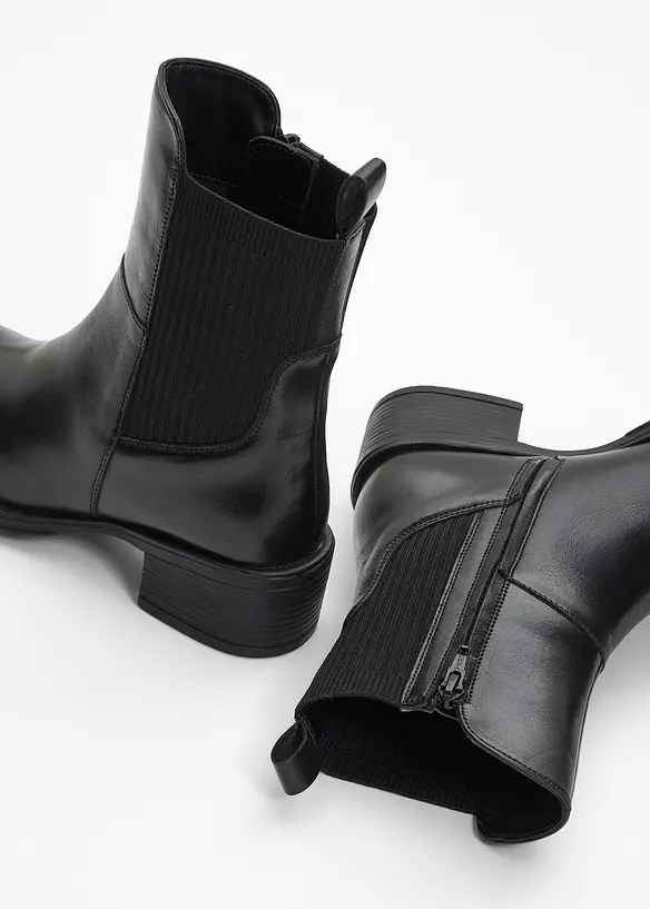 Boots van leer, bonprix