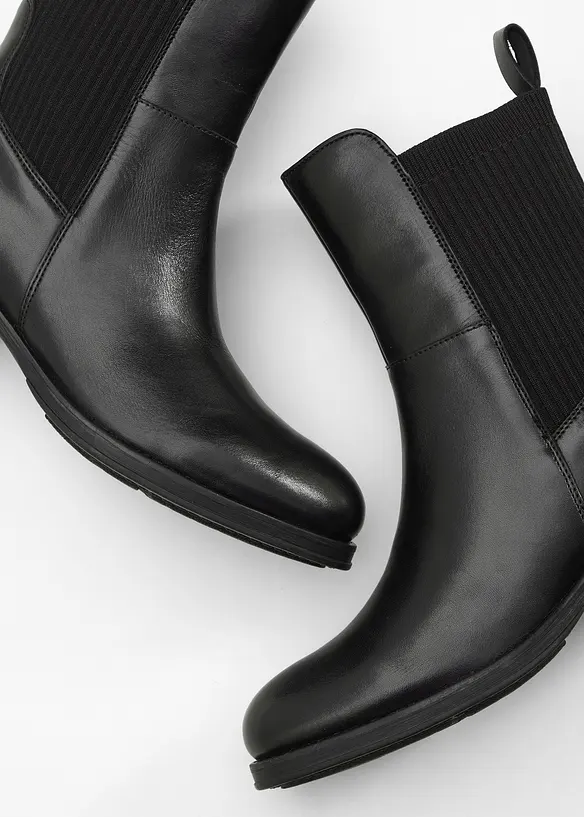 Boots van leer, bonprix