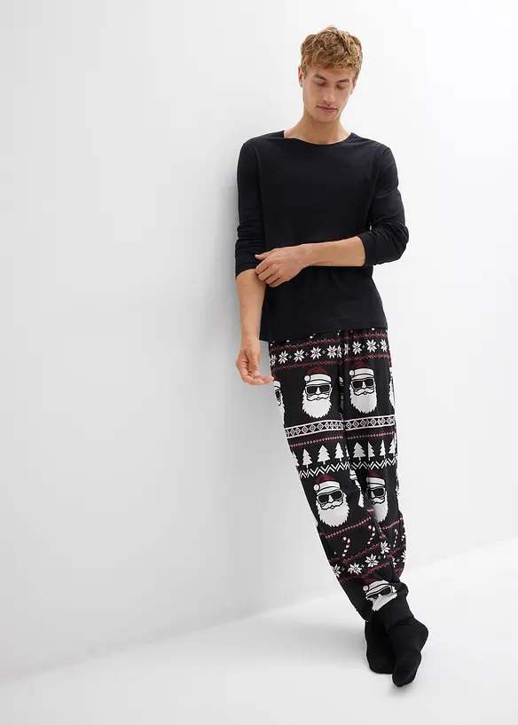 Pyjama van katoen met lange mouwen, bonprix
