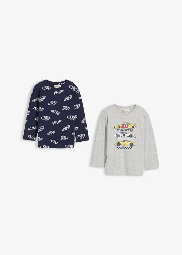 Longsleeve met biologisch katoen (set van 2), bonprix
