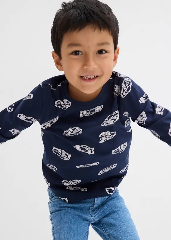 Longsleeve met biologisch katoen (set van 2), bonprix