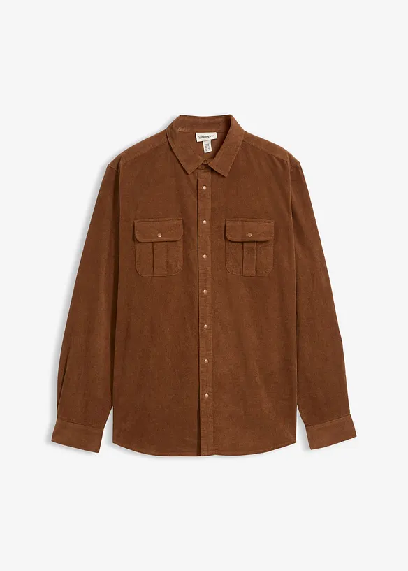 Corduroy overhemd met katoen, bonprix