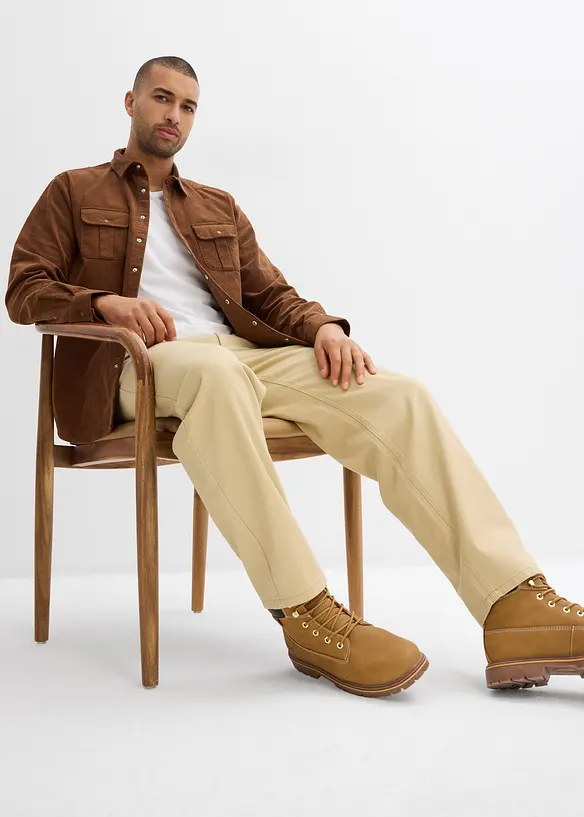 Corduroy overhemd met katoen, bonprix