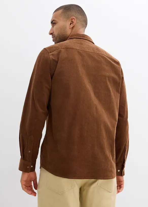 Corduroy overhemd met katoen, bonprix