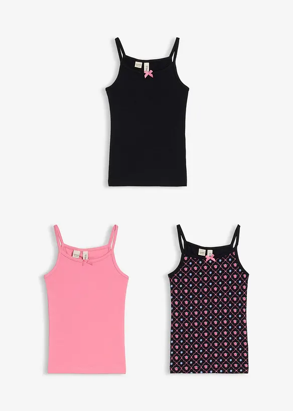 Top met biologisch katoen (set van 3), bonprix