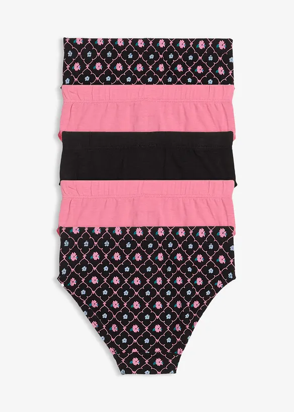 Slip met zacht biologisch katoen (set van 5), bonprix