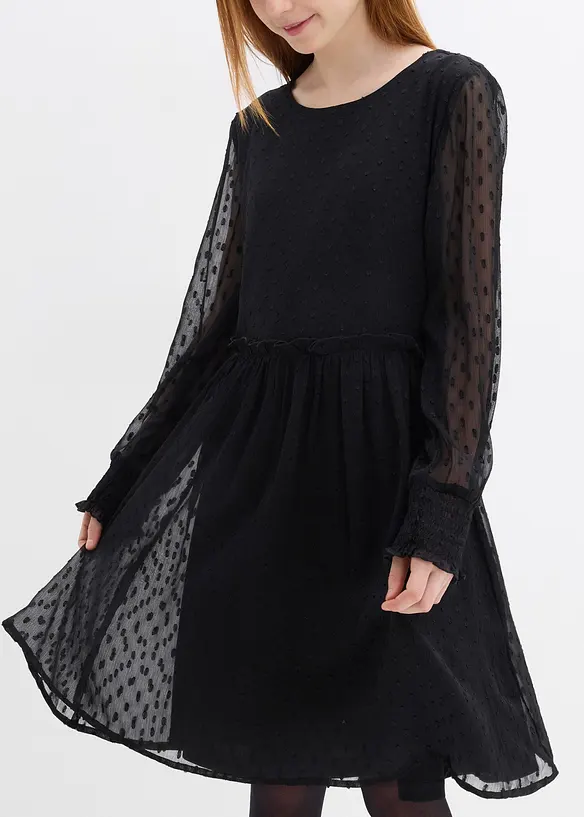 Feestelijke meisjes jurk van chiffon, bonprix