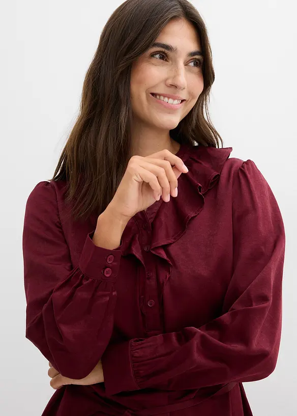 Zwangerschapsblouse van zacht satijn, bonprix