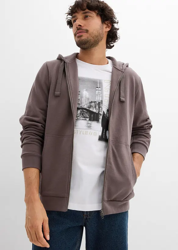 Hoodie met ritssluiting, bonprix