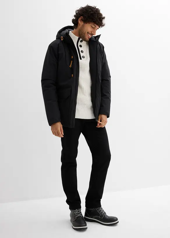 Gewatteerde parka met capuchon, bonprix