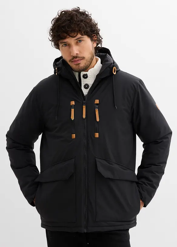Gewatteerde parka met capuchon, bonprix