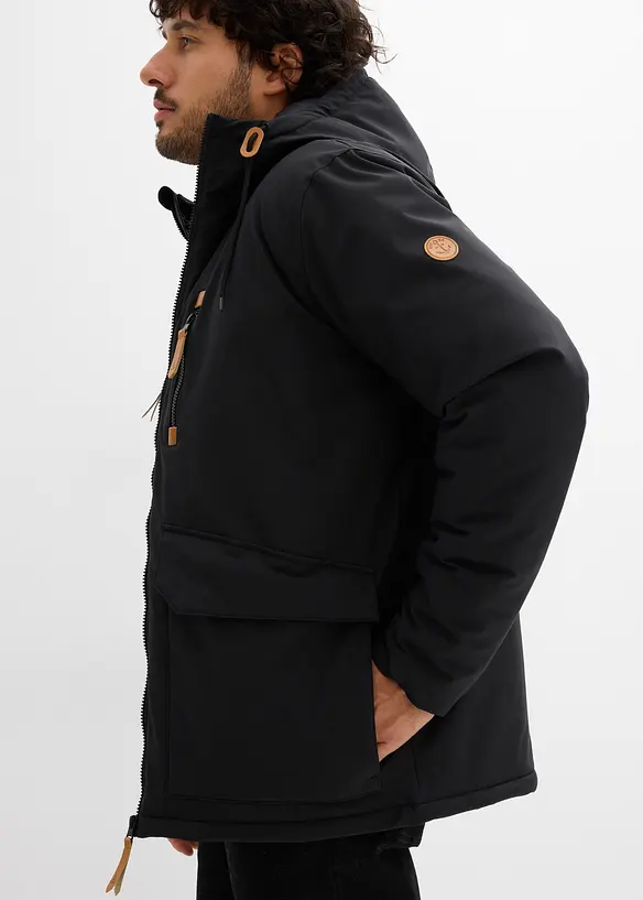 Gewatteerde parka met capuchon, bonprix