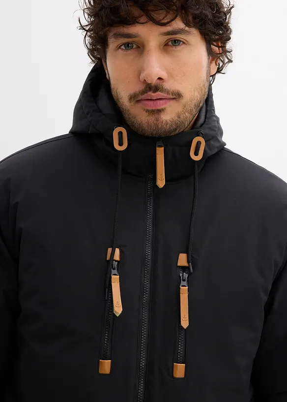 Gewatteerde parka met capuchon, bonprix