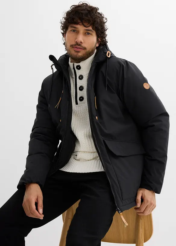 Gewatteerde parka met capuchon, bonprix