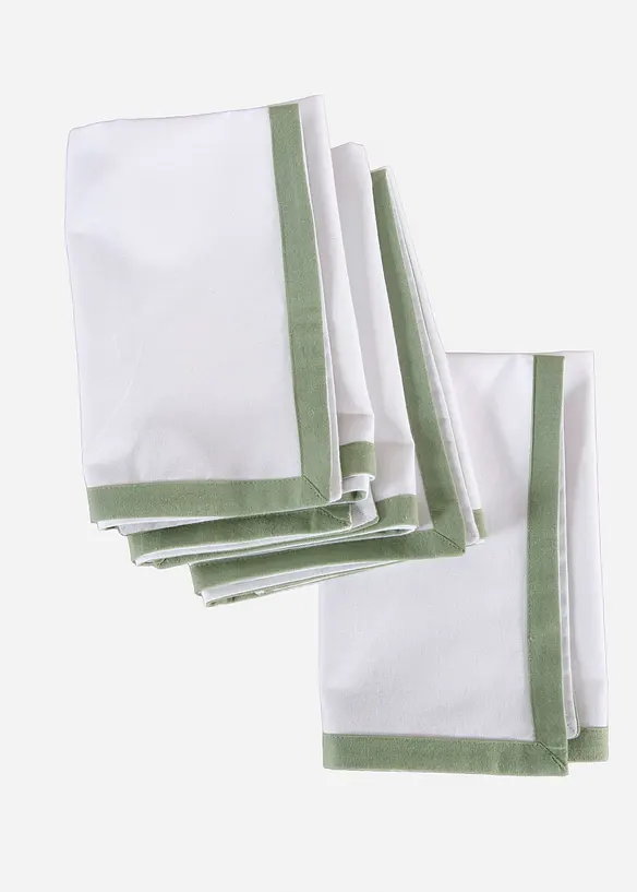 Stoffen servetten van biologisch katoen (set van 4), bonprix
