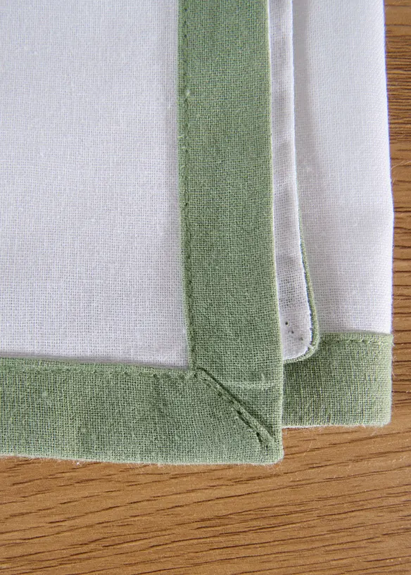 Stoffen servetten van biologisch katoen (set van 4), bonprix