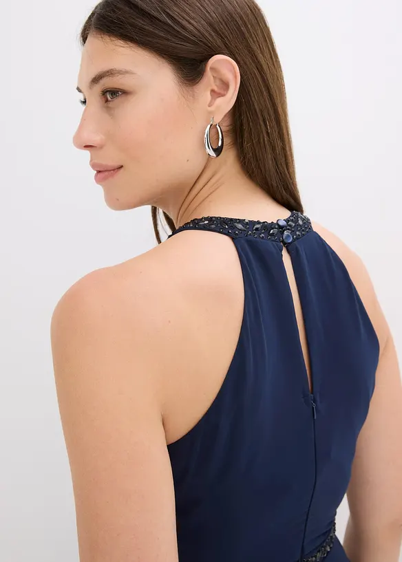 Maxi jurk met parelapplicatie, bonprix