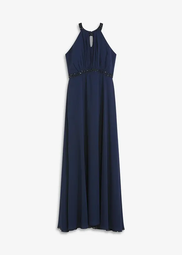 Maxi jurk met parelapplicatie, bonprix