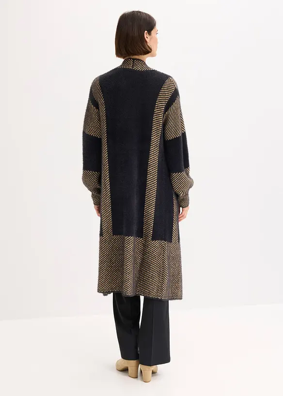 Lang gebreid vest, bonprix
