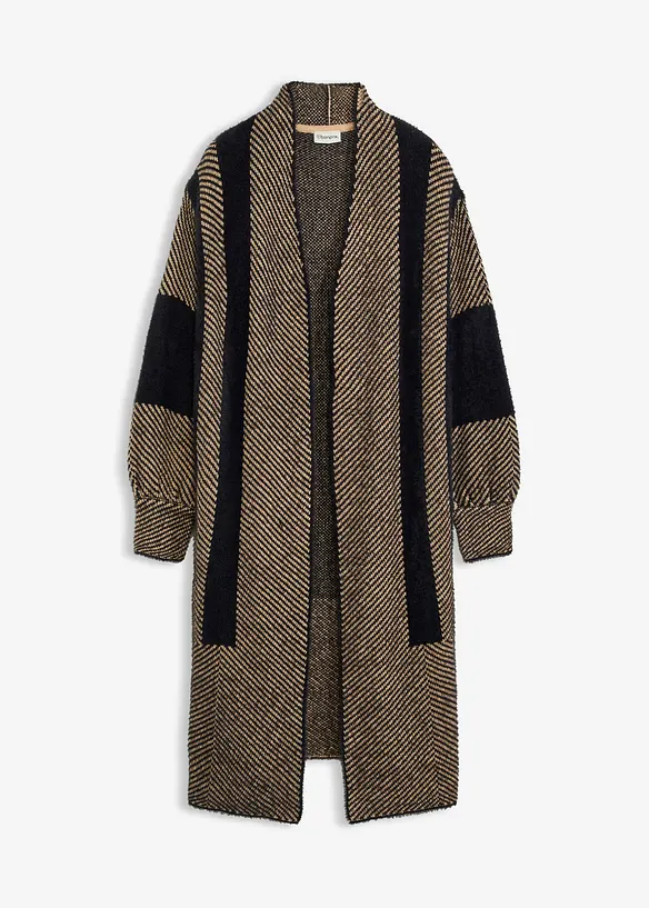 Lang gebreid vest, bonprix